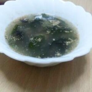 わかめと海苔のスープ